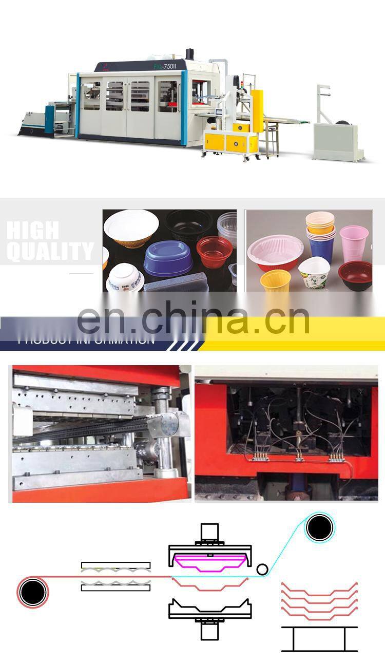 FJL-SZ-750I Disposable automatic cheap price plastic cup making machine