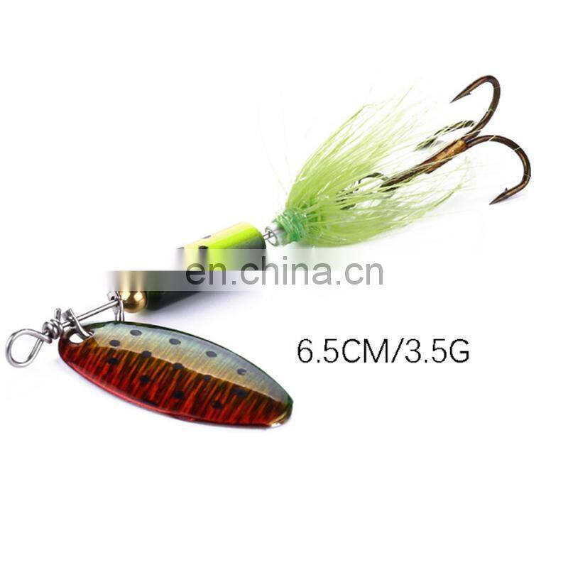 65mm 3.5g Spinner Fishing High Quality Wholesale Exported Fishing Bait Metal Artificial Fishing Lure