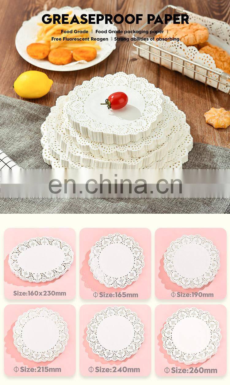 The bottom of the plate steamer greaseproof paper designed in China for fried food