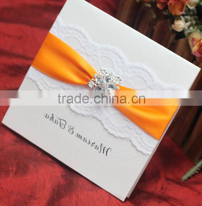 Luxury Lace Handmade Wedding Invitation Card Designs