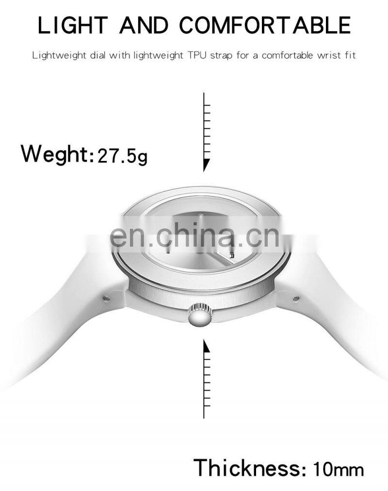 SANDA 3119 New Fashion Quartz Watch Women's Watches White Rose Gold Waterproof Women Casual Wristwatch