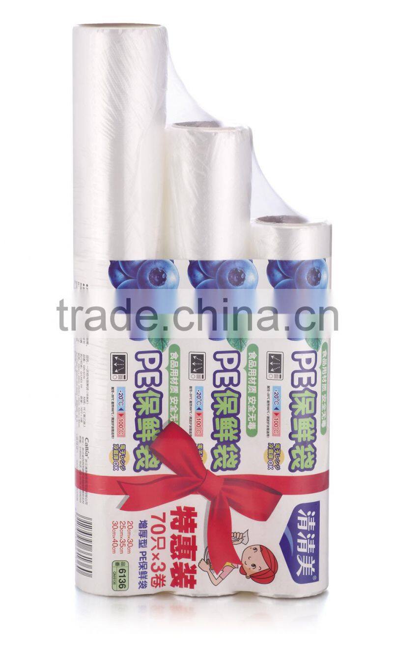 Home Freezer keep fresh Plastic food storage bag