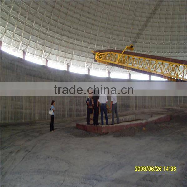 Light steel structure dome coal storage house