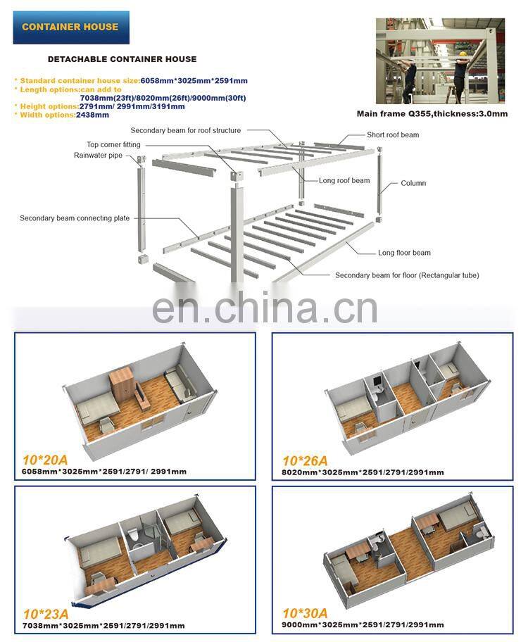 fast build container house  temporary hospital