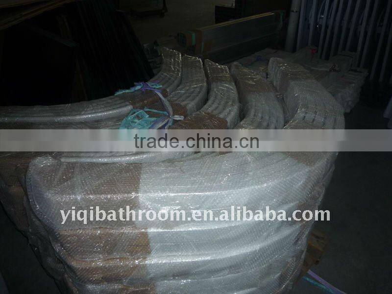 ABS tray Sliding cheap 6mm frosting glass shower enclosure