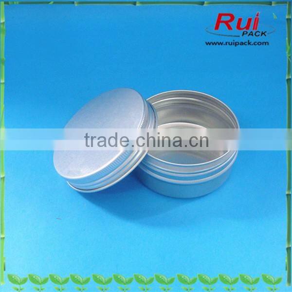 Orange colored aluminum screw lid cream jar,nice colored aluminum jar for hand cream
