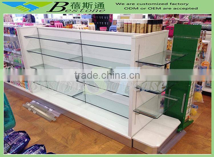 Modern retail store used hospital wooden pharmacy shelves for sale