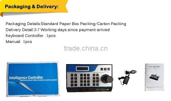 2015 hot sales 3D Smart surveillance Keyboard Controller with high quality for Security PTZ High speed Dome Camera