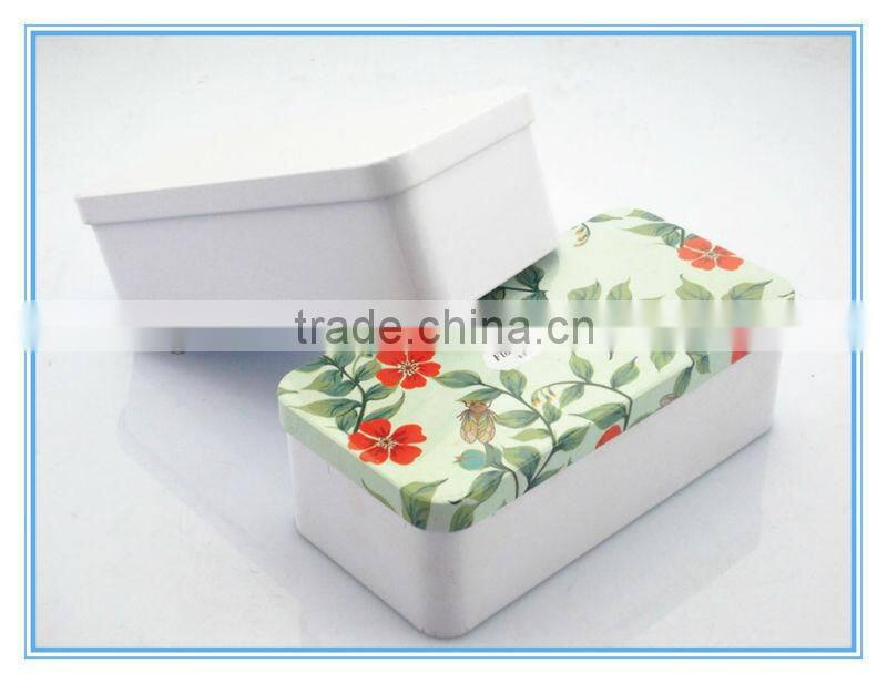 Zakka style storage boxes gift tin box