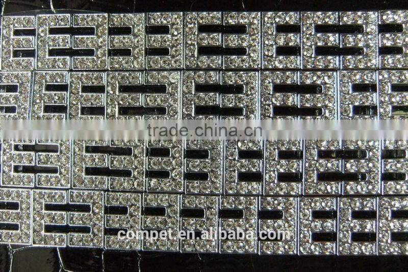 10mm Gold Rhinestone Letters Wholesale Diamond DIY Letter