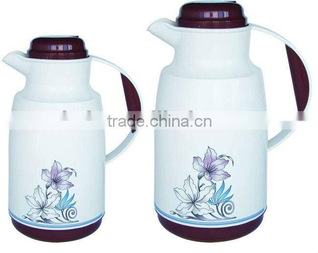 0.5L 1.0L Plastic Thermos Bottle Vacuum Flask Beautiful Handle Design
