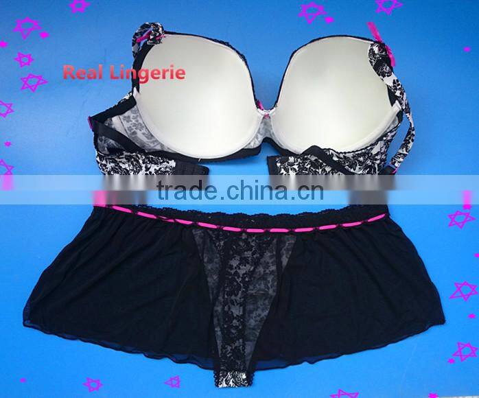 Fashion Plus Size Bra Set