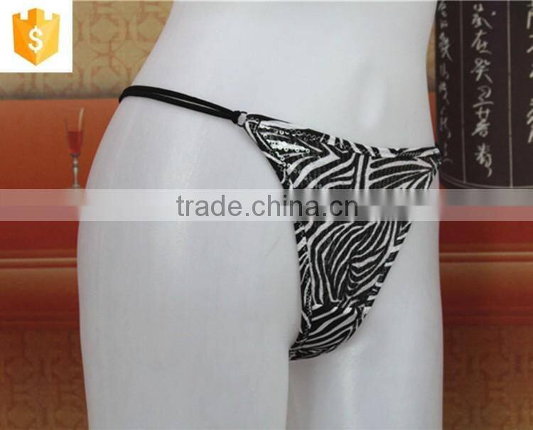 Leopard sexy mature underwear with sequin,sexy panty g-string