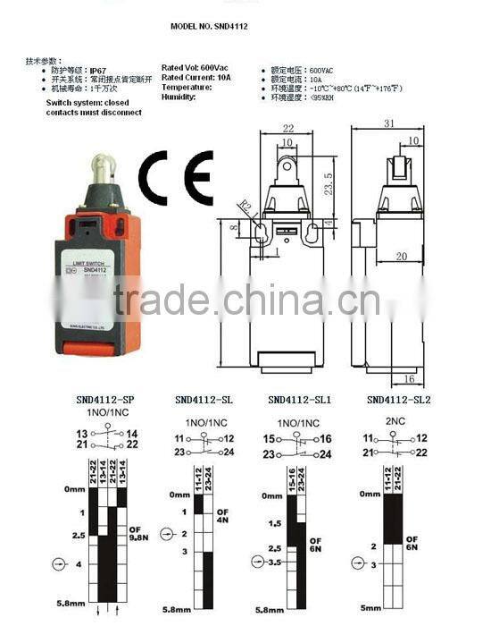 Elevator Limit Switch, Elevator Parts