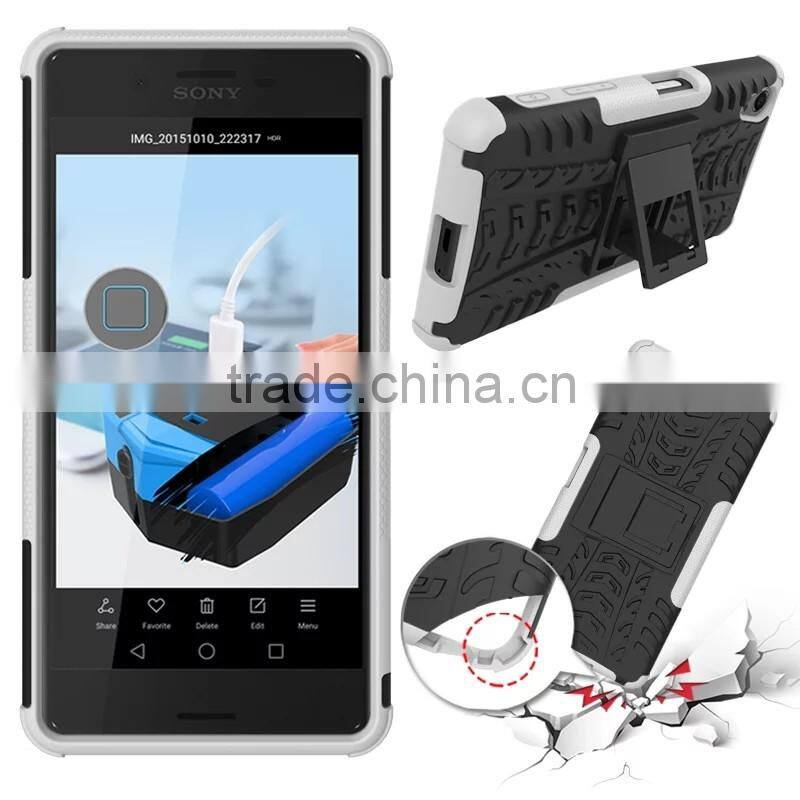 PC with Silicon Stand shock proof case For Coolpad Dazen Note 3 Lite