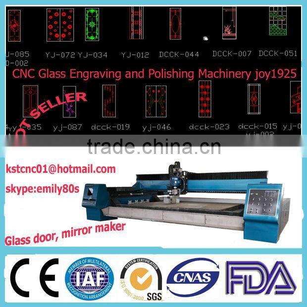 Good quality production JOY 1325 1925 cnc glass engraving machine made in China