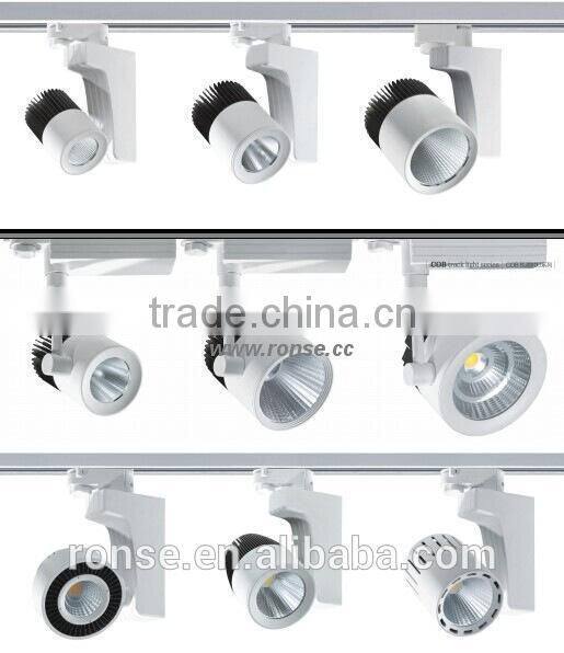 Ronse 2016 Best-selling barrel 40W COB LED Track Spot Lights Adjustable Beam Angle