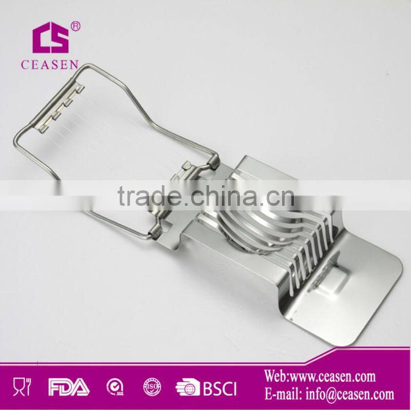 Silvery Stainless Steel Egg Slicer