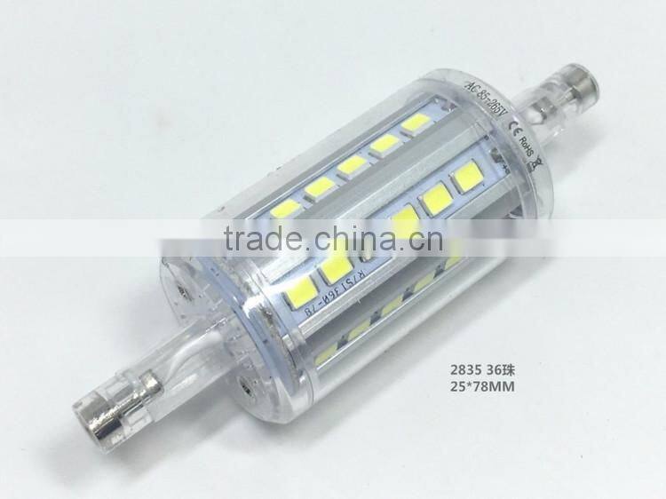 Dimmable led bulb lights Epistar ce rohs 5w 8w 10w 12w led lamp clear led r7s 118mm 8w