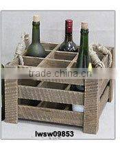 Industrial Vintage Style Interior Carry Round Metal Basket with Handle