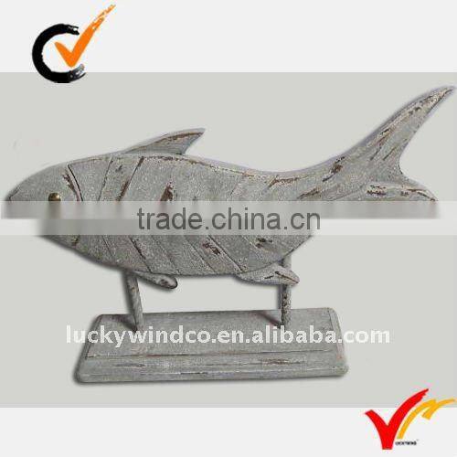 shabby chic wood fish decor