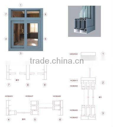aluminum windows aluminum frame folding windows