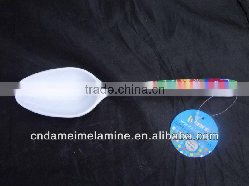 Plastic melamine salad mixing spoon for western country