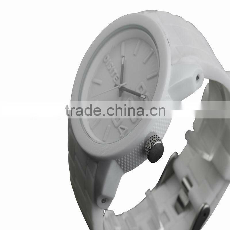 Top Band Wholesale Vogue Japan Movement Silicone Strap Sport Quartz Watch