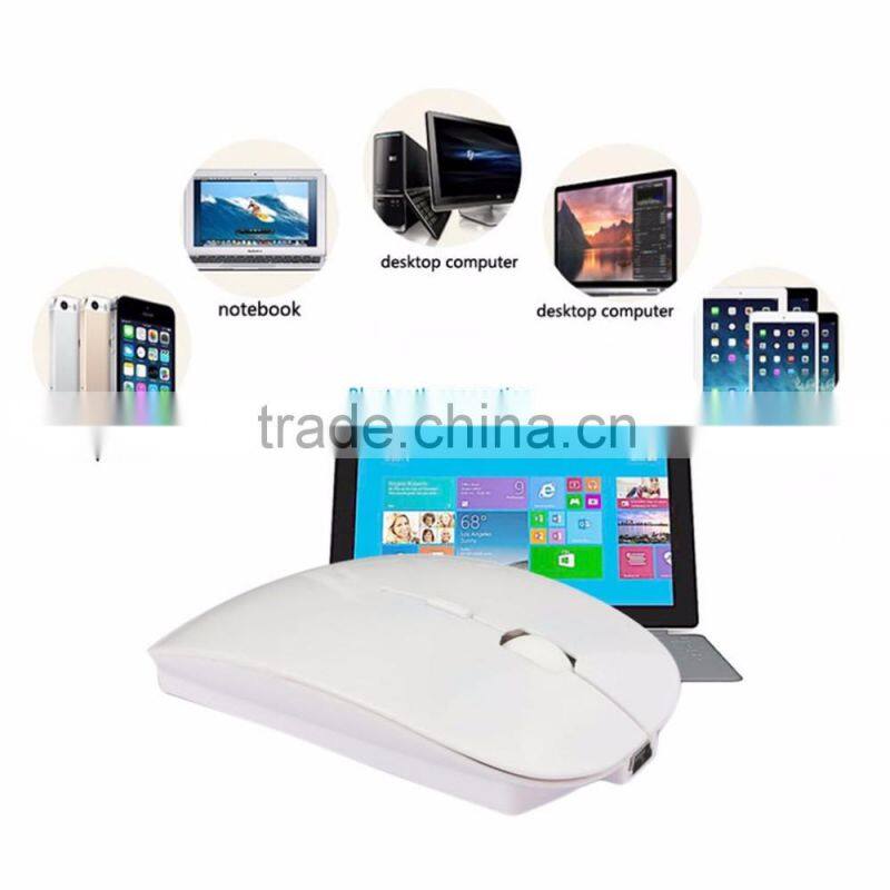 In stock! High Quality Portable Rechargeable Bluetooth 3.0 Wireless Mouse For Laptop PC Tablets