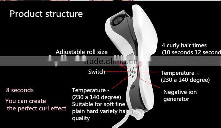 Negative Ions Magic Hair Curler LCD display Screen Automatic Hair Device
