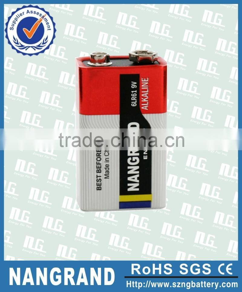 Excellent price of dry battery alkaline 9v