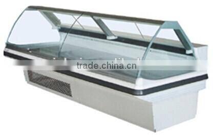 High quality Commercial Display Freezer for Frozen Food Shop, Display Chest Freezer, glass door ice cream freezer