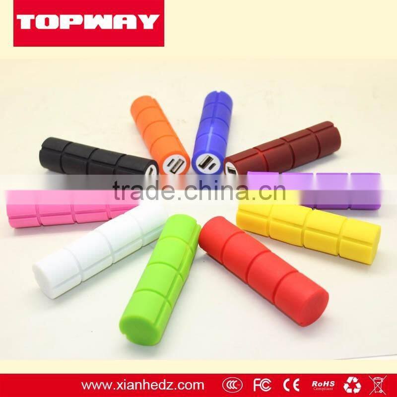 Topway 2016 Direct Selling PVC Slim Power Bank 2200mAh