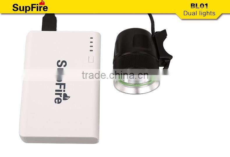 Supfire BL01 Hot sale Bicycle light&headlamp Rechargeable Headlight with Power Bank