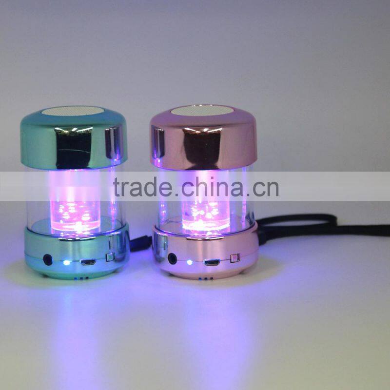 wireless rechargeable mini portable bluetooth speaker with LED light