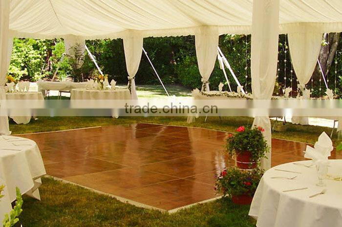 Movable dance floor easy assembled , teak wood color