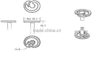 Hot Selling Bedroom Furniture Hardware Wardrobe Knobs