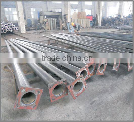 Hot dip galvanized conical steel road street signal light pole