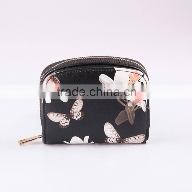 4530 Best selling womens wallets in 2016, Flower printing ladies purse wallet brand wallets