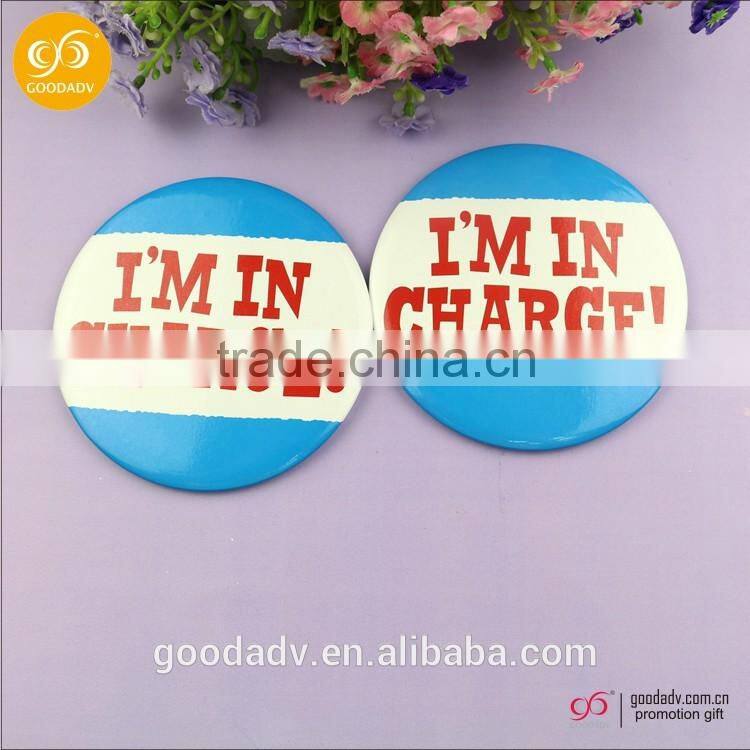 2016 New design cheap School badge logo custom pin button badge