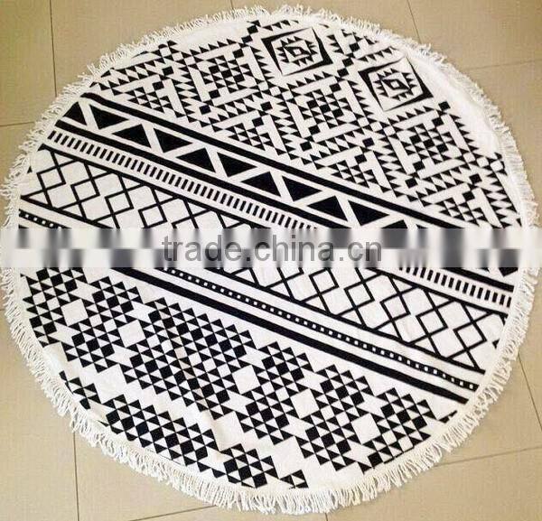 Family travel convenient watermelon pattern fashion beach towel for summer