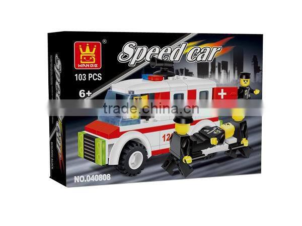 fire fighter education kids plastic blocks toys