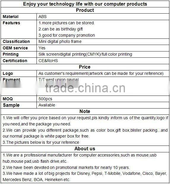 1.5" LCD egg mini digital photo frame usb picture album