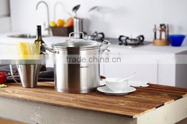 Charms stainless steel pasta cooking pots with strainer