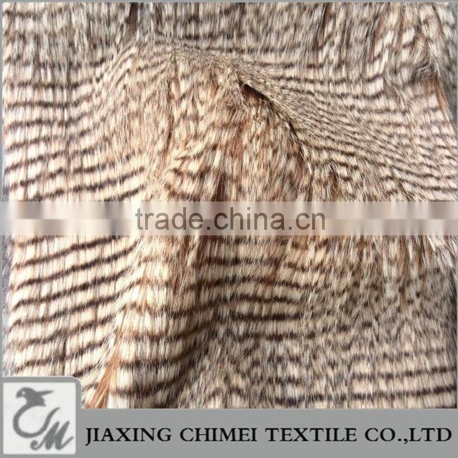 long pile brown pawie piora faux fur used for bag