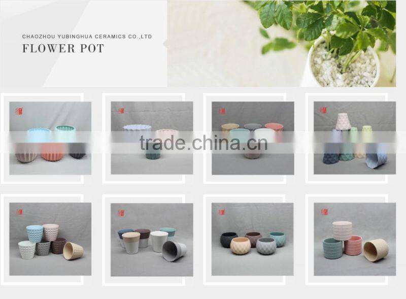Popular Cup Shaped Ceramic Flower Pot for Succulent Plant