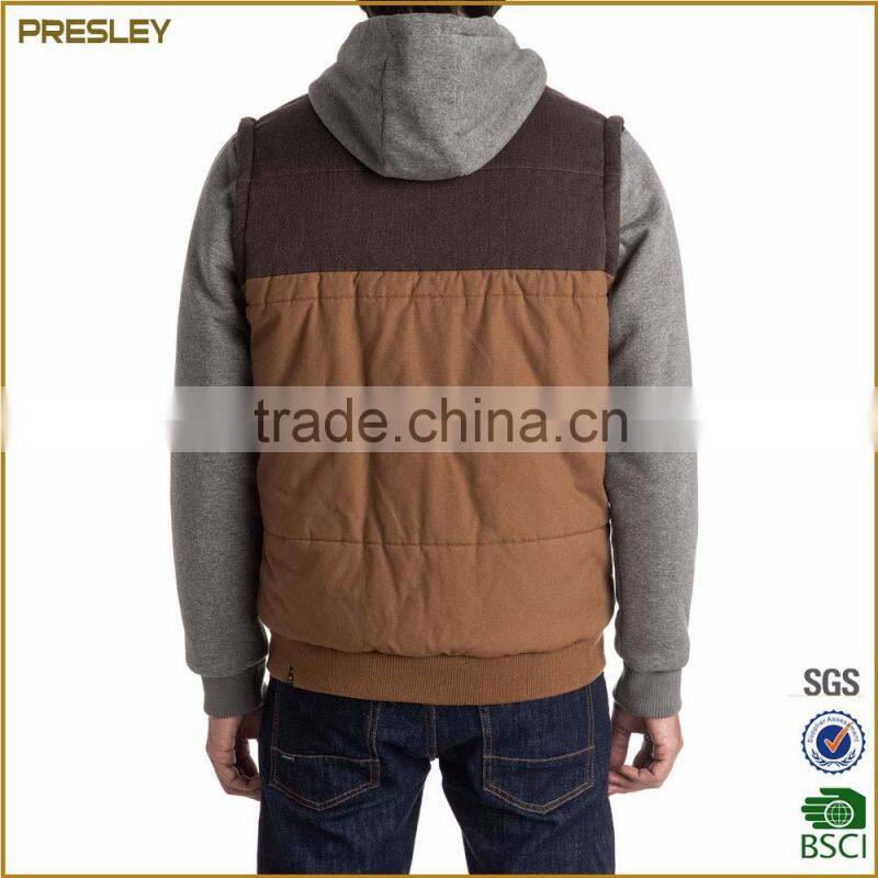 Light foldable color outdoor man jacket winter wear 100% polyester down padded jacket garment custom jacket with hood