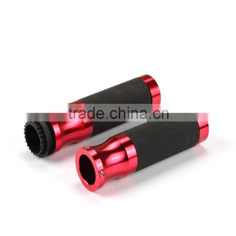 Soto Racing - 22mm Universal Motorcycle CNC Handle bar / Handlebar Grips leather and aluminum Material