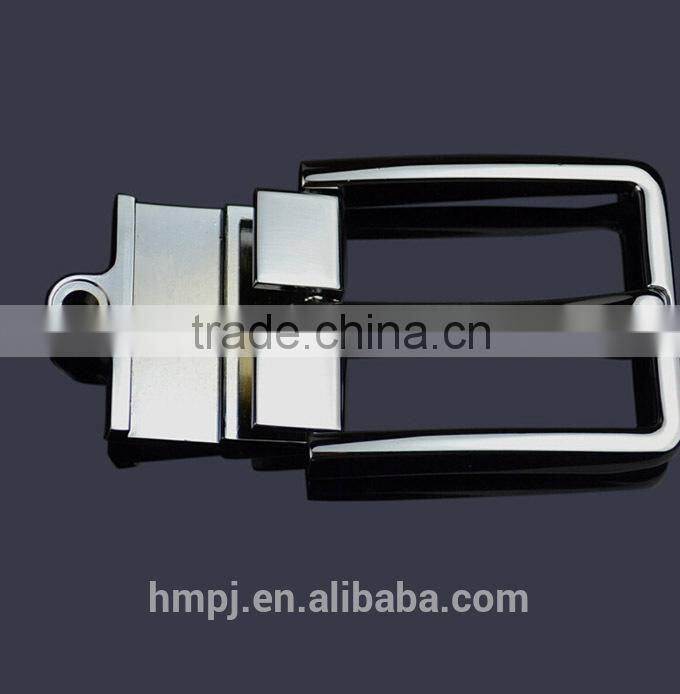 Classic style metal pin belt buckle for belt with end clip