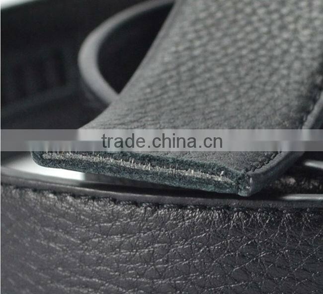 Top quality both side top layer cowhide leather dress belts for men